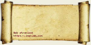 Hana Stranjaković vizit kartica